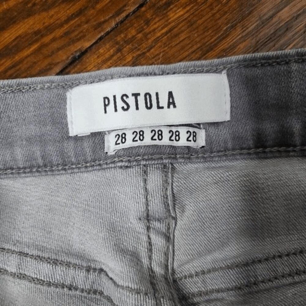 Pistola Distressed Grey Skinny Ankle Jeans Style P8552-PET size 28 - Picture 7 of 14
